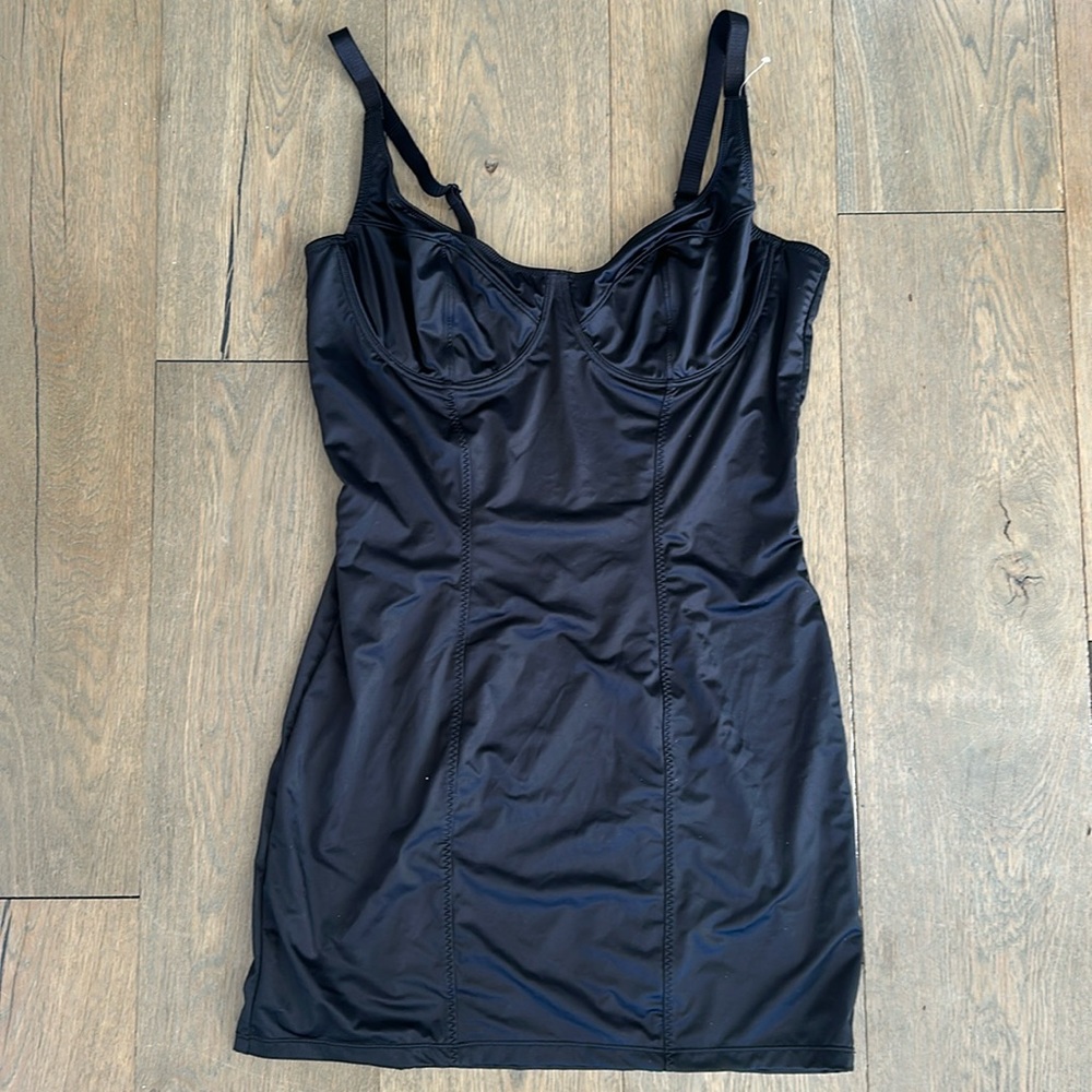 POPILUSH - Shapewear Scuplting Satin Bustier Mini Dress